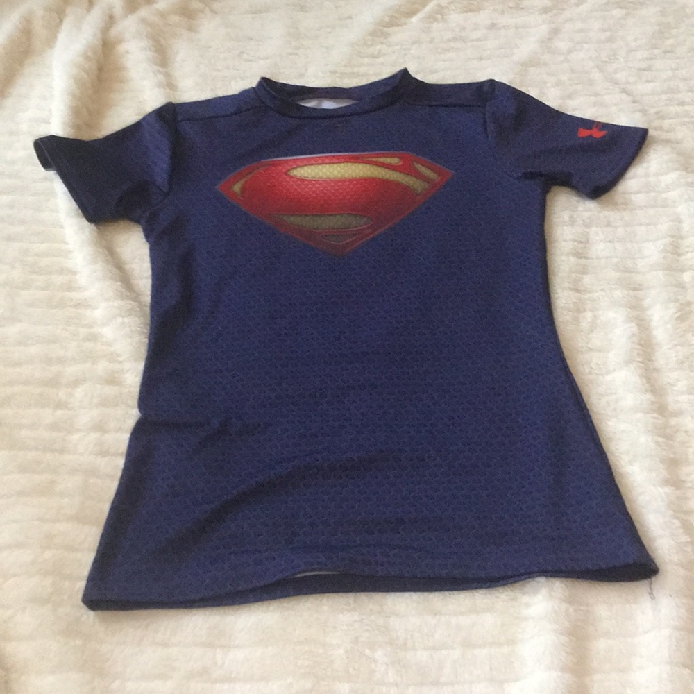 👑💥☄️🔥Kids under armour shirt by dc comics👑☄️🔥